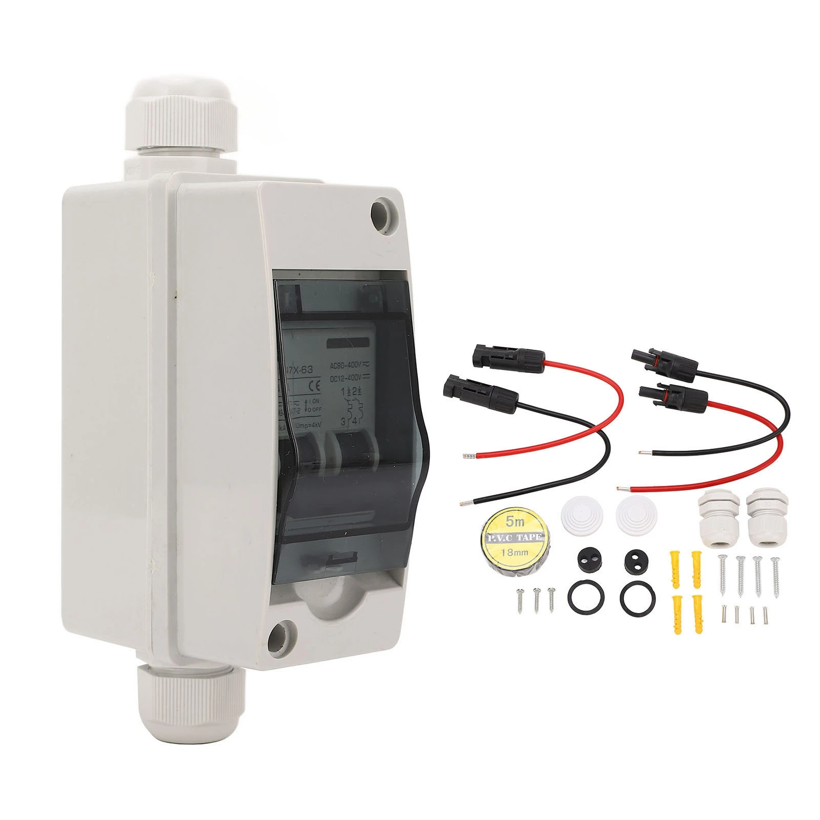 Solar Disconnect Switch  Outdoor Small Miniature Circuit Breaker with Din Rail Enclosure