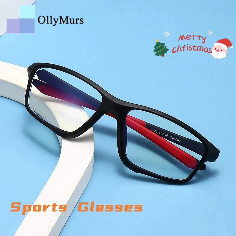 

OLLYMURS ультра легкие модные велосипедные очки гибкие TR90 безопасные оптические спортивные очки по рецепту оправа для мужчин и женщин TR5773
