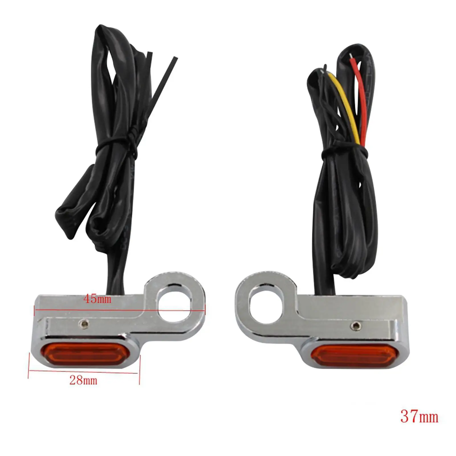 2PCS Motorcycle LED Indicator Light Mini Motorbike Indicators Blinker Lights for Touring 2014 2016-2017 image 6