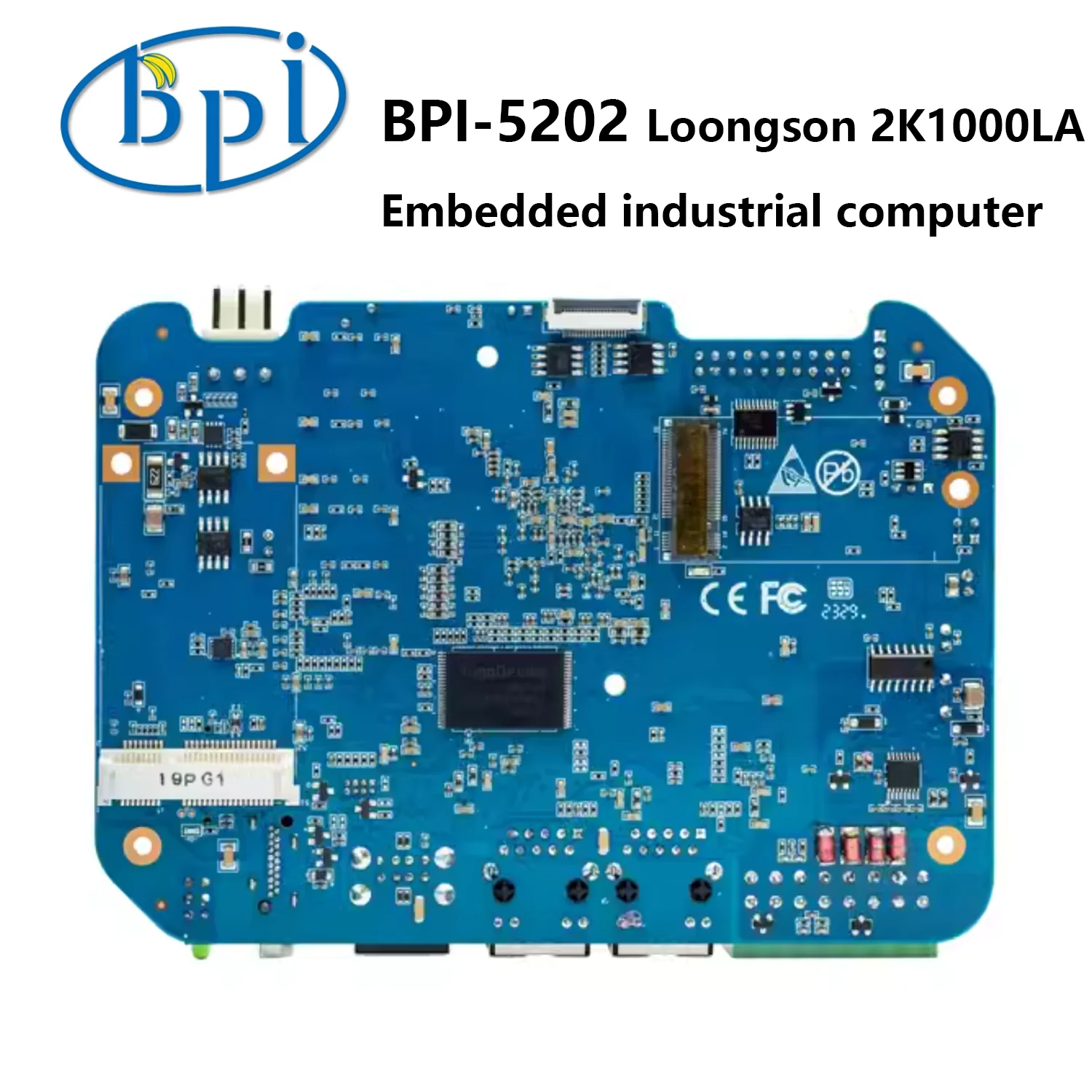 Banana Pi BPI-5202 Loongson 2K1000LA Embedded Single Board Industrial Computer 4GB support SSD Hardisk