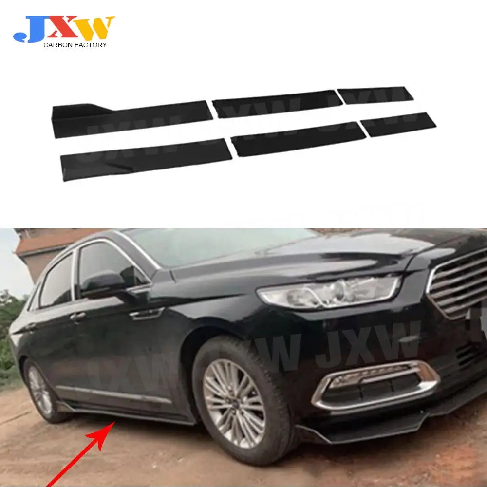 

2Pcs/set For BMW For Benz For Audi For Volkswagen Side Skirts Extension Rocker Panel Body Kit Car Styling Accessories