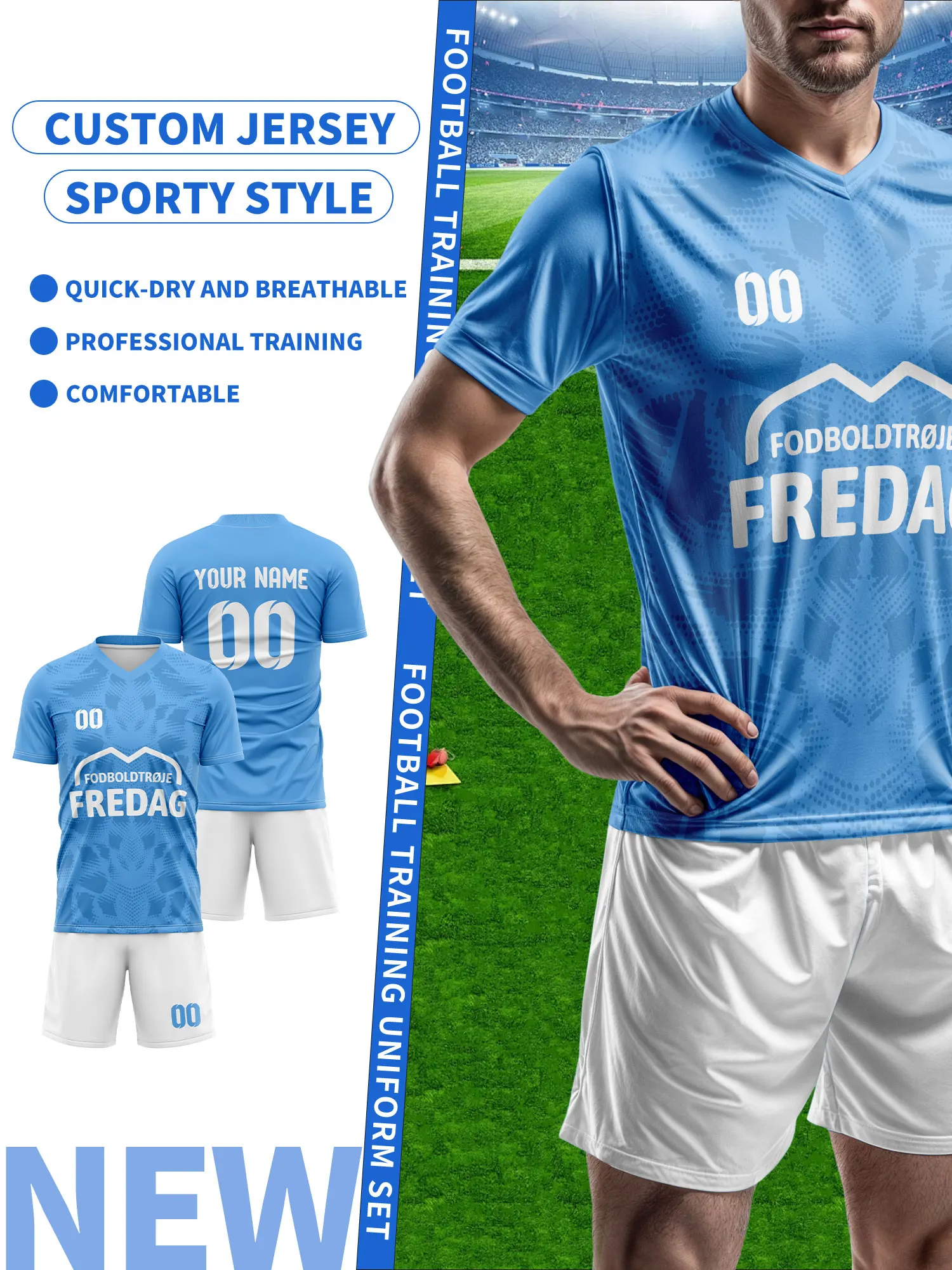 

Персонализированная футбольная форма, футболка с именем и номером на заказ, подарок для команды, эксклюзивный дизайн футбольной формы.