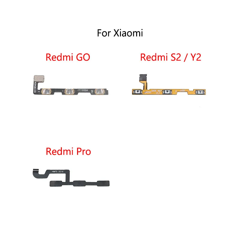 

Power Button Switch Volume Mute Button On / Off Flex Cable For Xiaomi Redmi GO S2 Y2 Pro