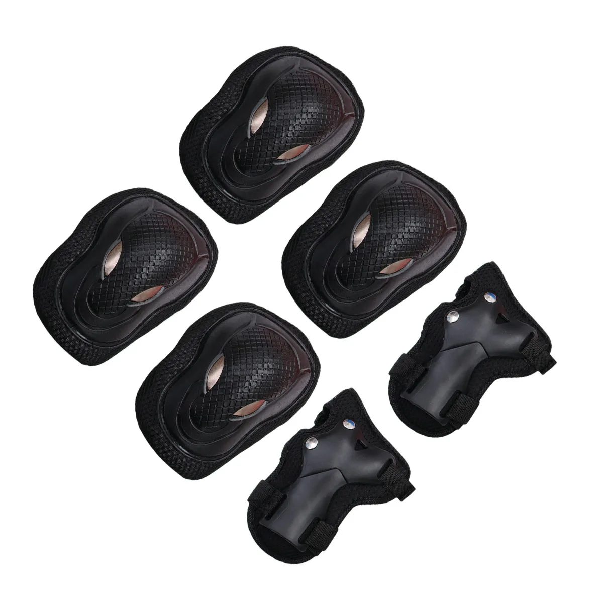 

6 Pcs Kids Sports Protective Gear Elbow Pads Kneepad Wrist Cycling Protector Set Durable Soft Material Elastic