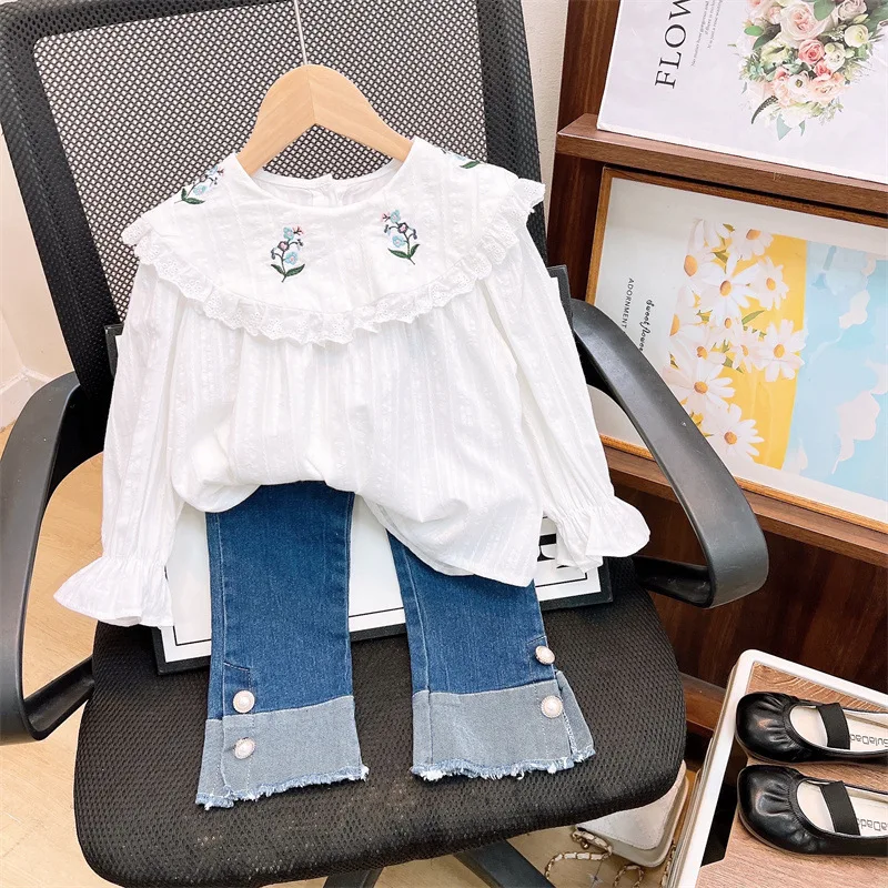 2026 Girls Autumn Children Clothing 2pcs Sets Cute kids' Sets And Outfits Sweet Casual Style Arrival  2-10Years