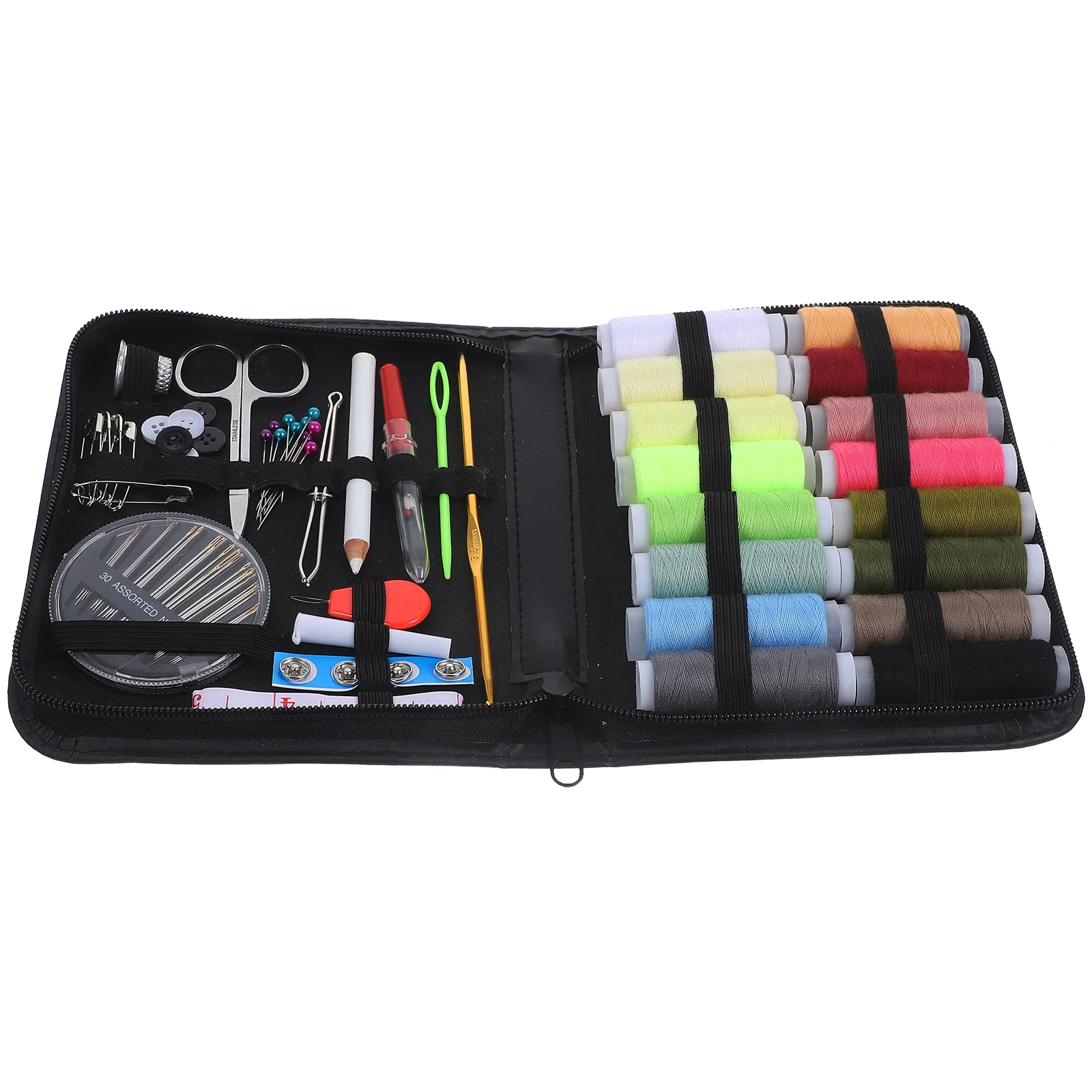 

79Pcs Sewing Kit Portable Compact Needlework Box Essential Sewing Accessories for Travel Home Office Emergency