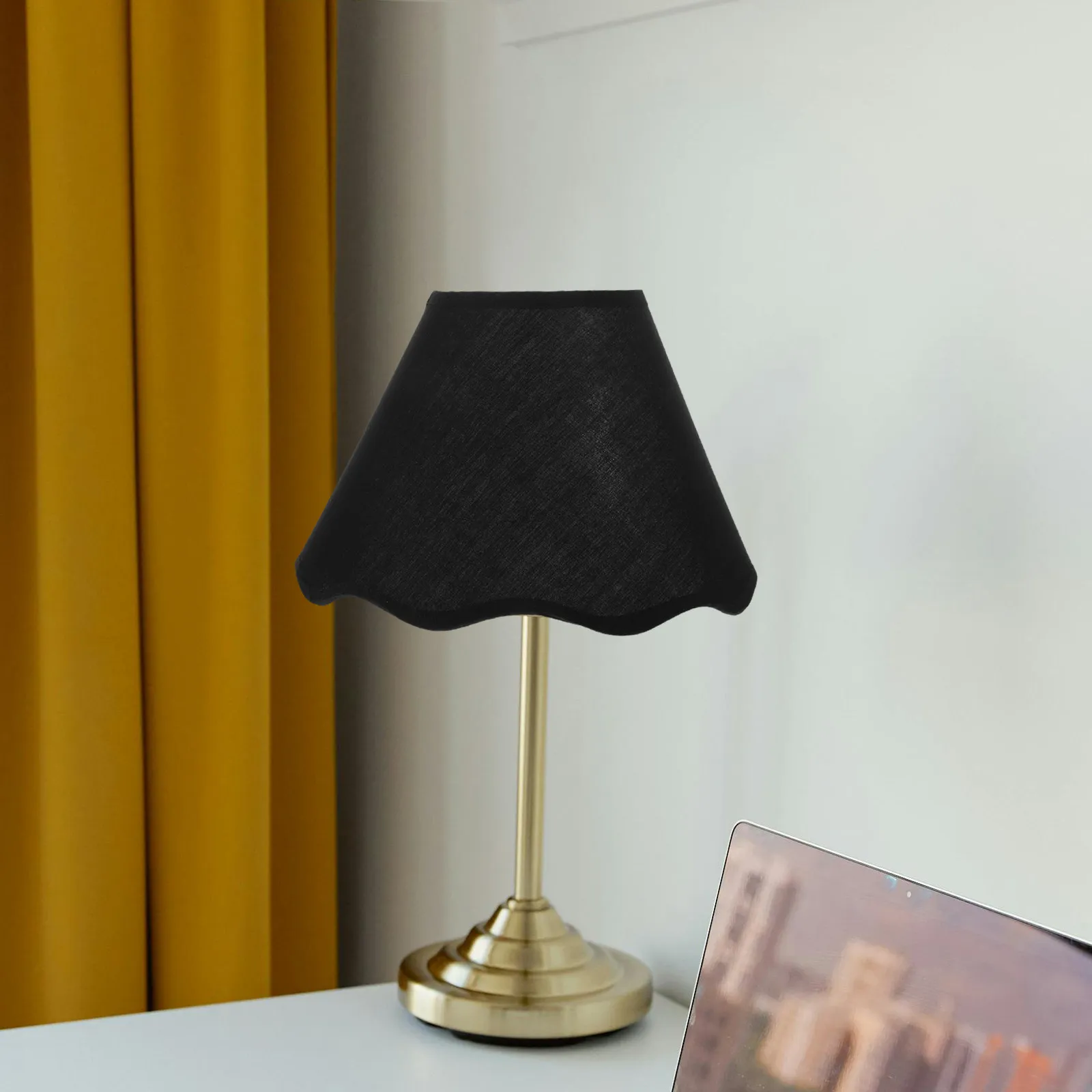 

Долговечный тканевый абажур для настольной лампы, мягкий свет, декоративный аксессуар для различных случаев, E27, настольный плафон