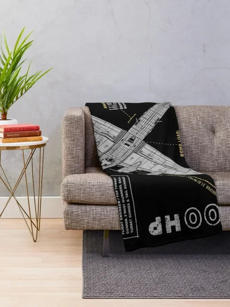 B17 Flying Fortress Throw Blanket Sofa blankets ands Blankets