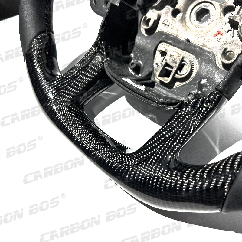 

Hot Selling Black Carbon Fiber Black Stitching Custom Steering Wheel for Land Rover Range Rover 2010-2012 IV 2013 SPORT P400e