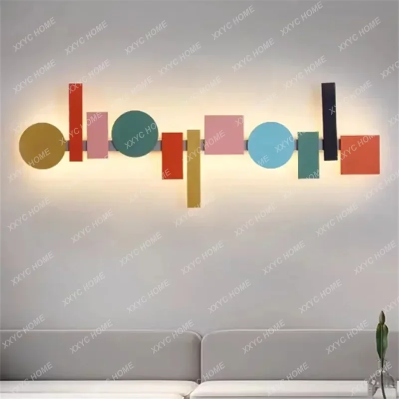 

Pallucco Totem wall lamp Nordic Long LED geometric light For Background Bedroom Bedside Aisle Decor Decorative porch light