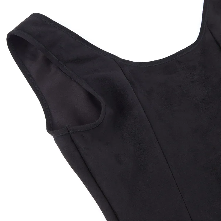 Retro Mittelalterliches Damen-Wildleder-Korsett-Oberteil Vintage Viktorianische Piraten-Damenweste Renaissance Cosplay Piraten-Halloween-Crop-Weste – Detail 20