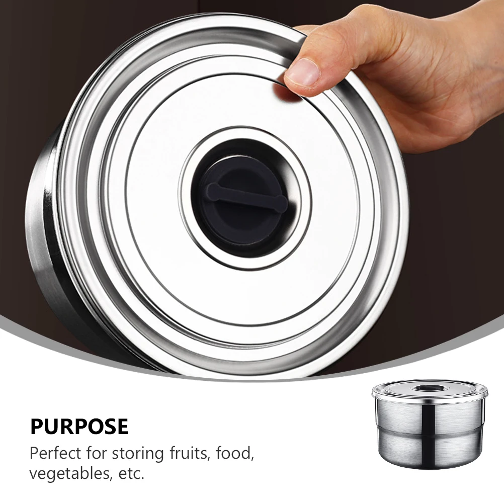 

Stainless Steel Storage Box 1000Ml Freshness Keeping Container For Fridge Kitchen Eco-Friendly Large Capacity Vegetable