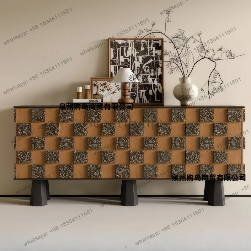 Original creative minimalist lacquered sideboard entrance entrance storage storage decorative cabinet
