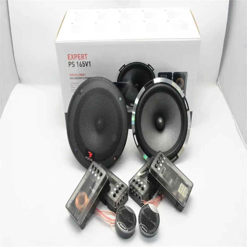 Frete Grátis 1 Set Focal Performance PS 165V1 Expert Series 6.5 "MAX 160W PUISSANT COMPACT 2 Way Componente Car Speaker System