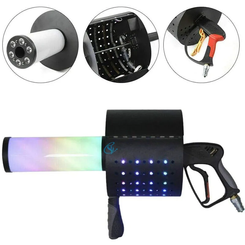 Imagem -05 - Handled Paper Jet Machine dj Equipment 35w Color Changing Co2 Gun para Discoteca e Discoteca