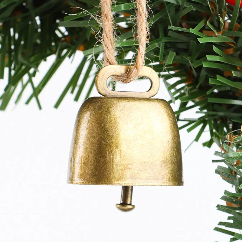 

(2pieces/bag)3.44x3.5CM Christmas Opening Retro Horn Decorative Pendant Christmas Tree Matching Design