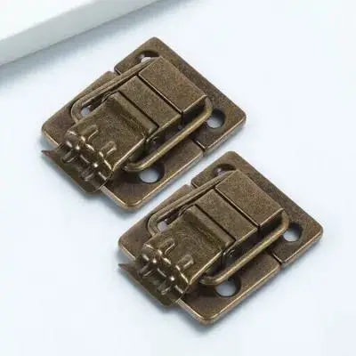 

2Pcs Style Toggle Latch for Chest Suitcase Jewelry Case Small Metal Lock Buckle Decorative Hasp Latch Hardware