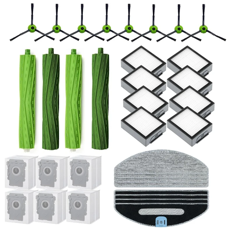 

Parts Accessories Kit For Irobot Roomba Combo J5+ I5+ Puls Vacuum Cleaner Roller Brush HEPA Filters Side Brushes