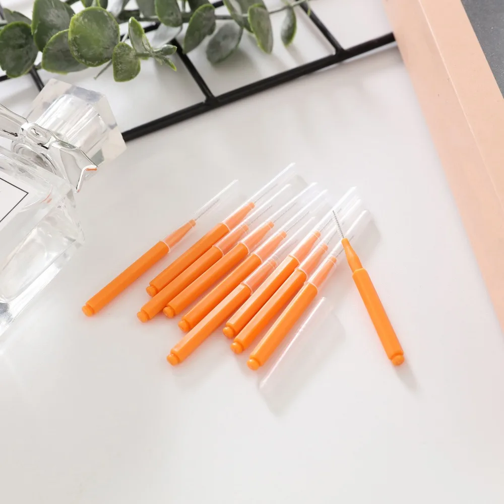 

30Pcs Disposable Braces Brush Soft Micro Bendable Between Teeth Brush Easy To Use Gentle Teeth Cleaning Tools Picnic