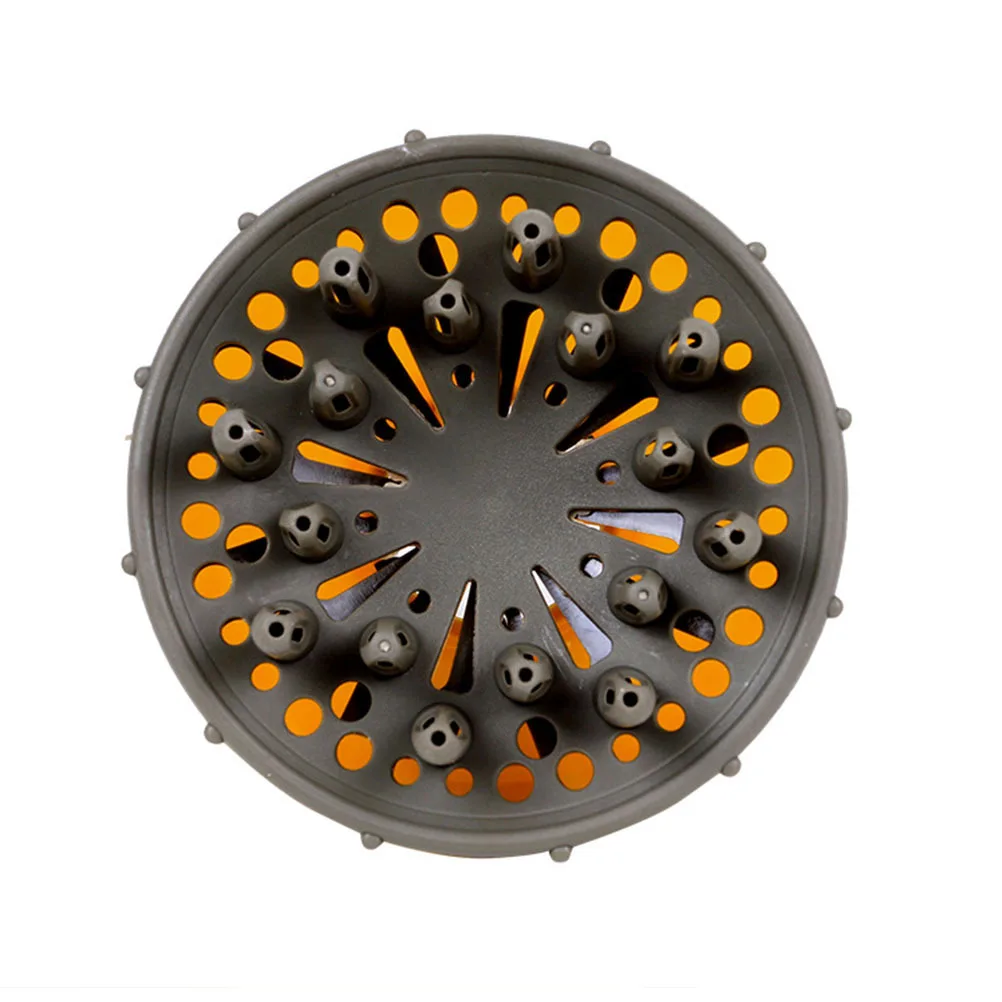 أداة مجفف الشعر العالمية القابلة للدوران الحراري، أداة تصفيف بلاستيكية مقاومة للاستخدام المنزلي في الصالونات باللون الأصفر