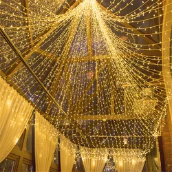 10m 100led luzes da corda de fadas decorações da árvore de natal para casa jardim festa de casamento decoração interior ao ar livre presentes do ano novo