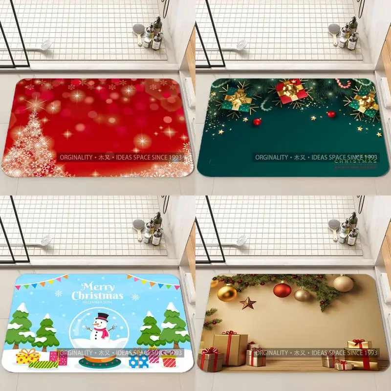 

Christmas Sparkle Pattern Mat Living Room Decoration Home Sofa Non-Slip Carpet Study Bedroom Tatami Children'S Soft Floor Mat