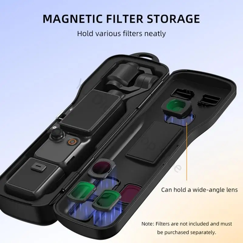 96BA Schutzhülle für POCKET 4/3 mit magnetischem Filterschlitz und Kartenaufbewahrungslayout – Detail 4