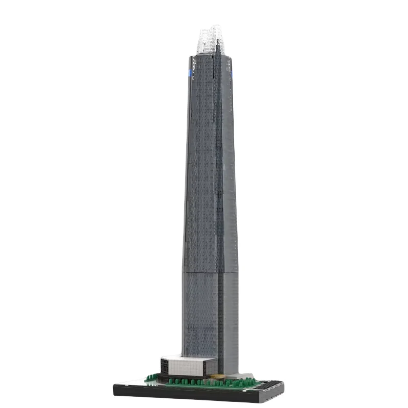 Lotte World Tower 21:650 مقياس ناطحة السحاب نموذج 10331 قطعة جزيئات صغيرة MOC مطابقة لعبة اللبنات عرض هوليدا الإبداعية