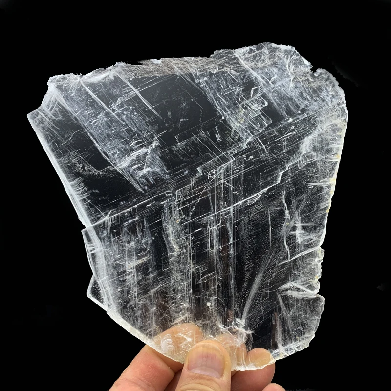 

Natural gypsum plate - like rough stone ornaments crystal ore specimen popular science gemstone degaussing ornamental stone