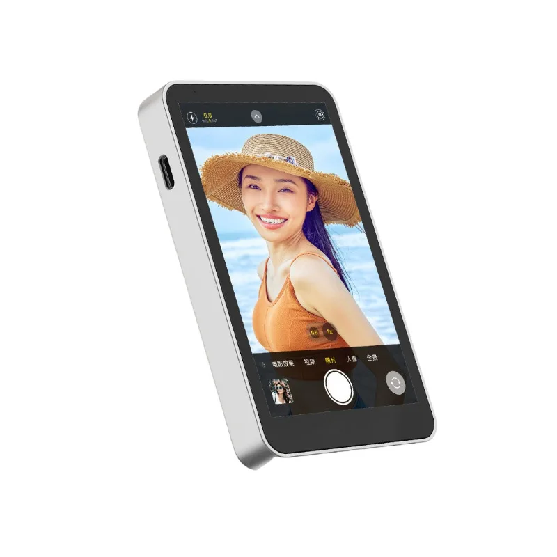 Phone selfie split-screen device, rear camera, photo and live streaming magnetic display