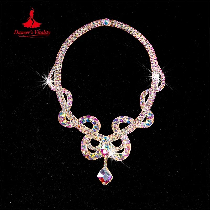 Belly Dance Performance Necklace Women\'s Customization Senior Luxury Rhinestones Accessories Oriental Modern Dancing Ornament