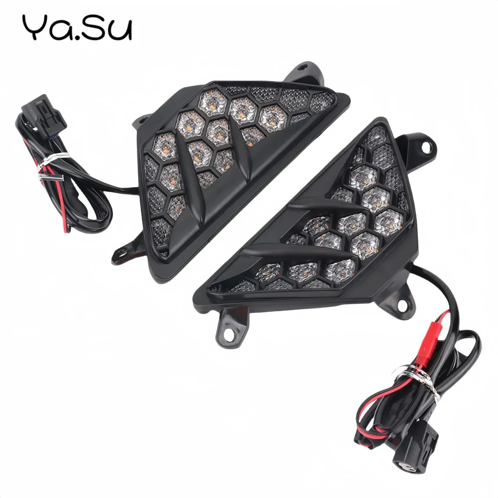 

Motorcycle LED Turn Signal Light Honeycomb Signal Light for KAWASAKI NINJA 650 ZX-25R ZX-4R ZX-4RR