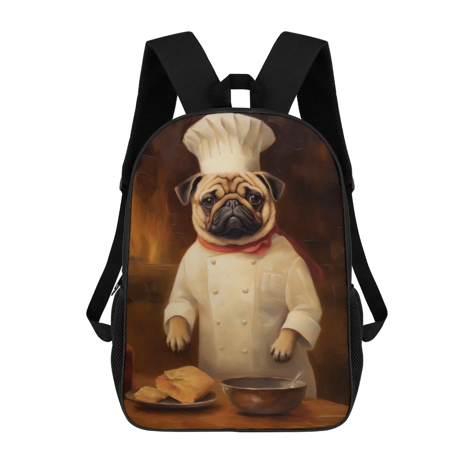 

Puppy Chef Mochila Escolar рюкзак на молнии с принтом сумка для книг сумки для девочек 17-дюймовый школьный рюкзак сумка