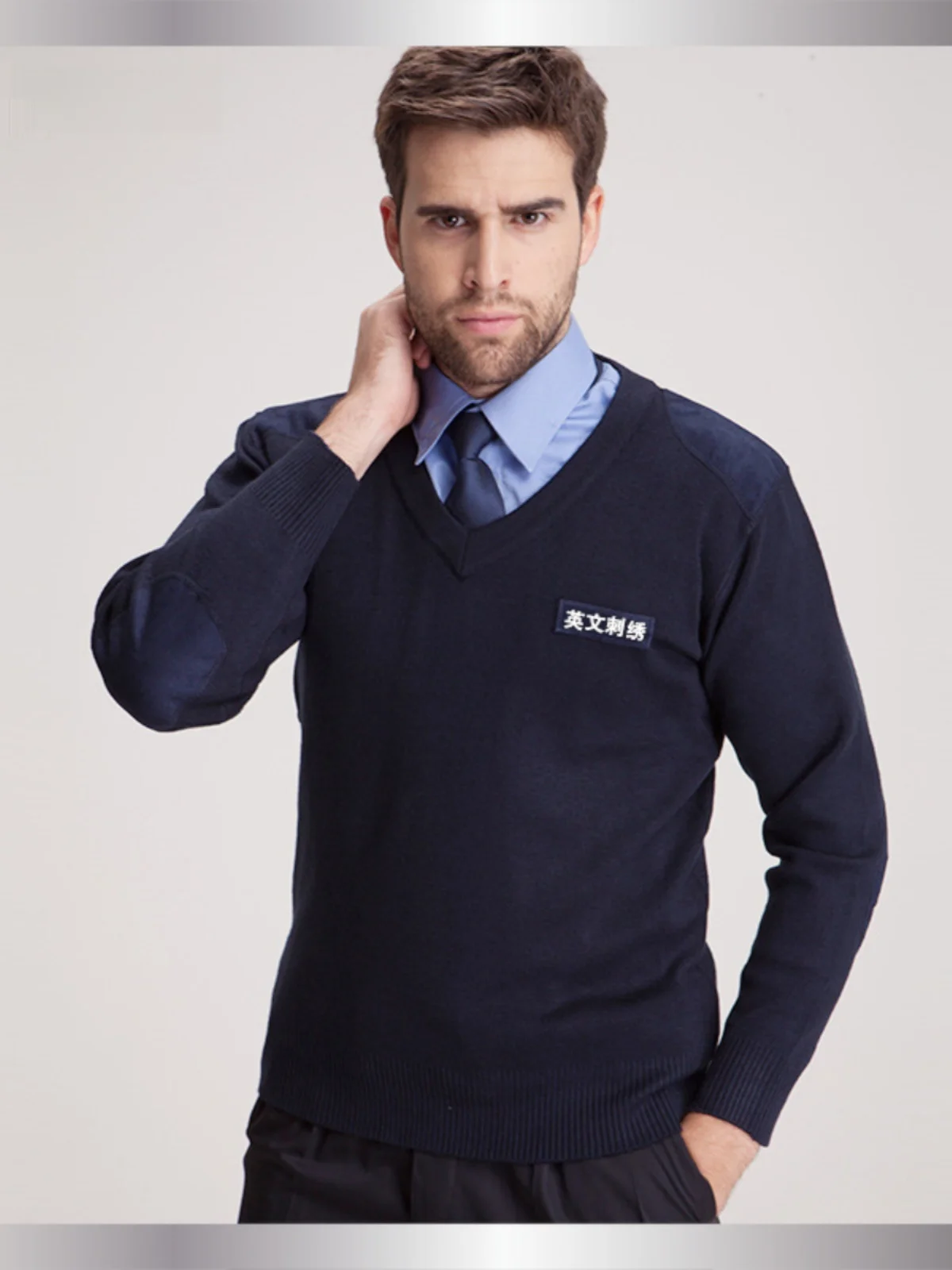 

Утепленная вязаная базовая кофта унисекс с длинным рукавом и круглым вырезом для повседневной носки, осенний сезон