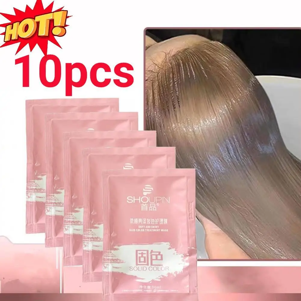 10pack Keratin Hair Mask Magical 5 Seconds Repair Damage Frizzy Root Care Shiny Scalp Soft Treatment Product 1pc Hair Straighten