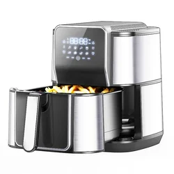 Newle hot sale Programmable 7 Cook Presets Stainless steel Air Fryer For Roasting and Baking With LED Touch Screen