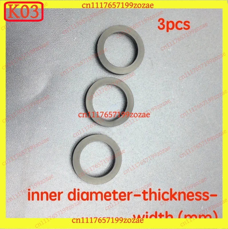 k03 3pcs Rubber Pinch Roller Wheel Belt Loop for Cassette Deck Tape Recorder Audio Player Parts Replacement for Akai