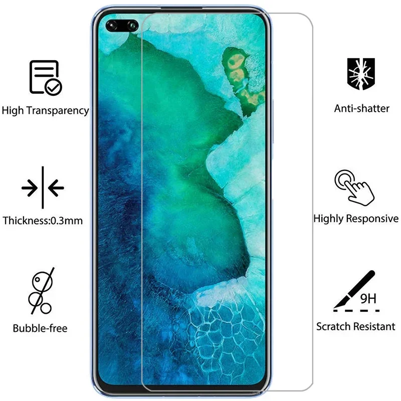 protective tempered glass for huawei honor view 30 pro screen protector on honer onor view30 v v30 30pro 30view 6.57 safety film