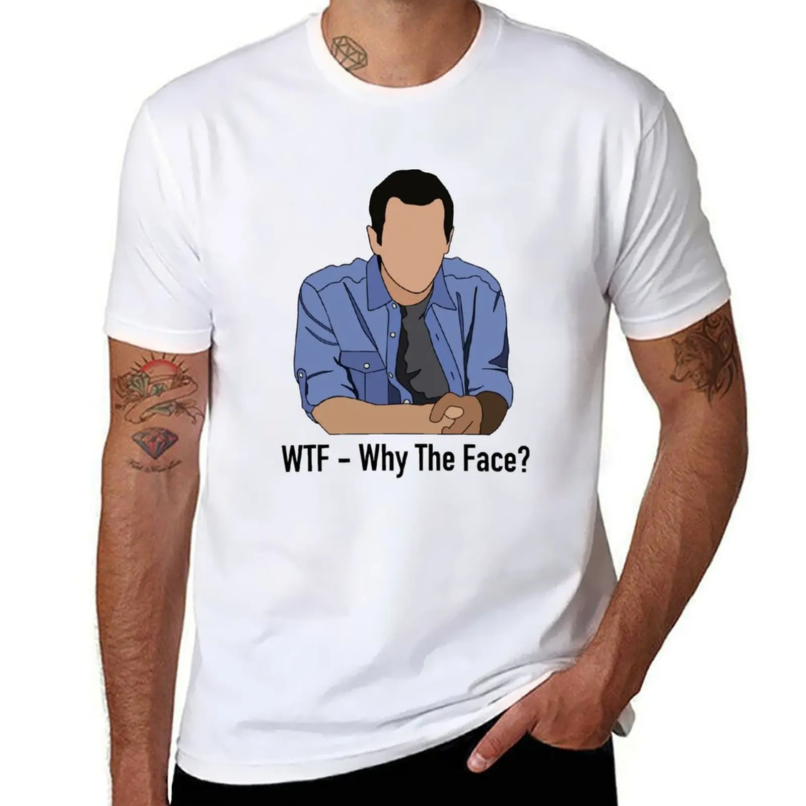 

Phil Dunphy WTF sticker T-Shirt anime tshirt t shirts for man pack white man t shirt graphic T-shirt