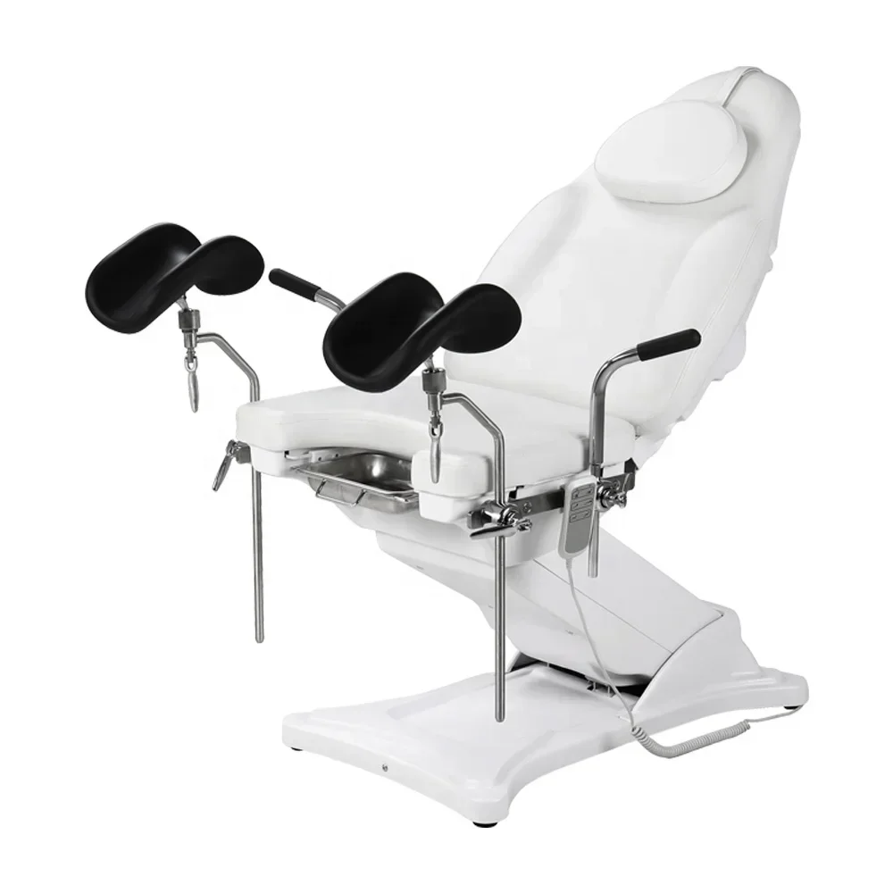 

Gynecological Examination Chair Medical Exam Chair Full Electric 3 motors with Stirrups Hot sales