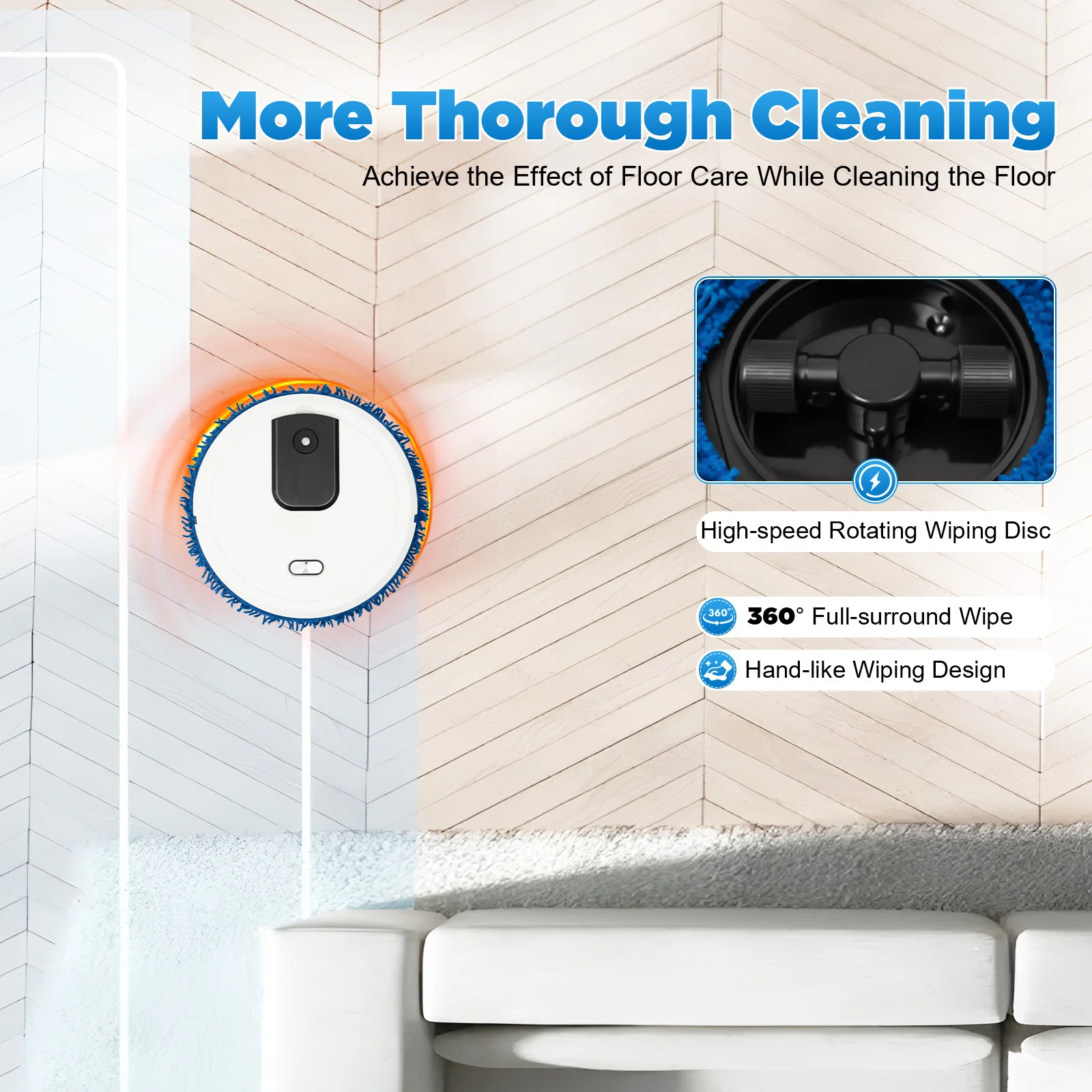 

Automatic Wet and Dry Mopping Machine – Efficiently Sweeps and Cleans Large Areas, Enhancing Your Home's Cleanliness