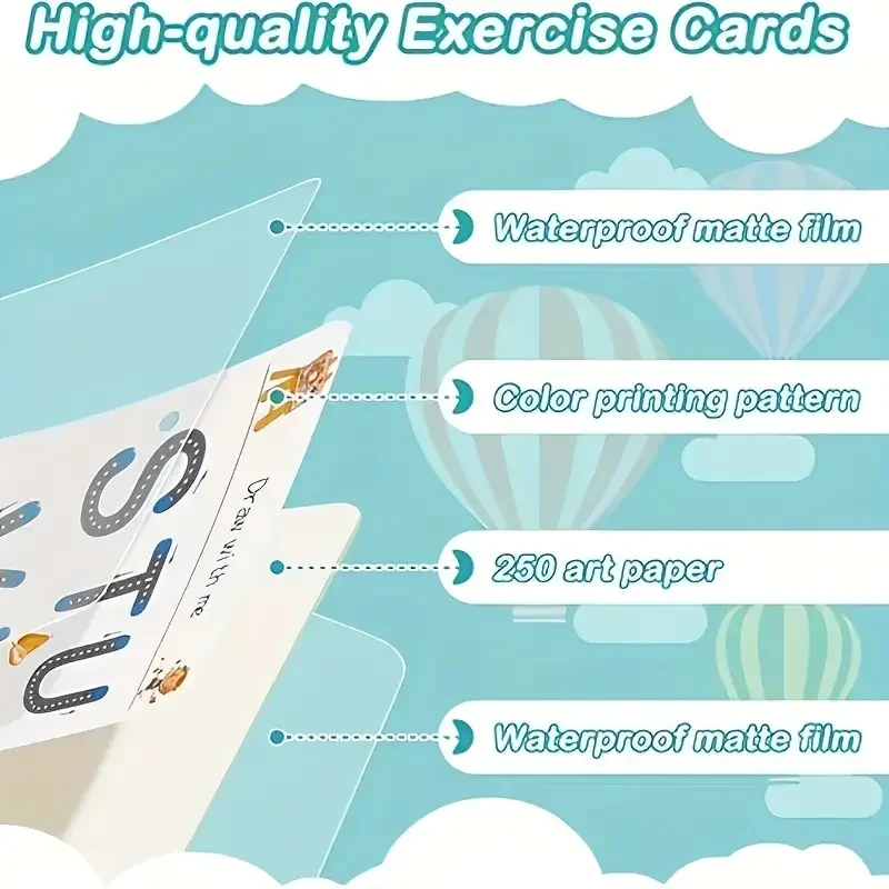 الصفحة 32 كتاب كتاب كتابة للأطفال قابل لإعادة الاستخدام - دفتر ملاحظات للتدريب قابل للمسح للأعمار من 3 إلى 6 سنوات |   وسادة تعليمية متينة للتدريب على الكتابة اليدوية