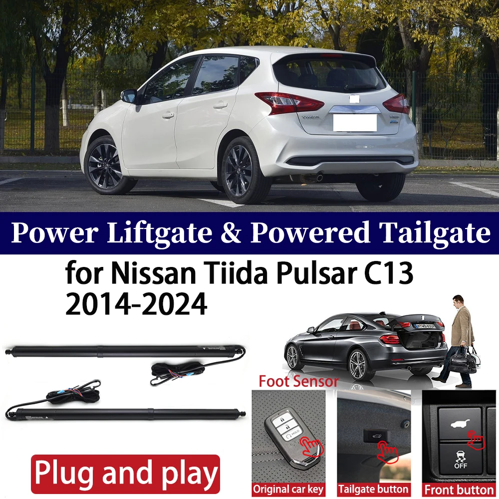

ZhuCamX for Nissan Tiida Pulsar C13 2014-2024 Car Power Liftgate Automatic One-Click Powered Tailgate Strut Plug＆ play