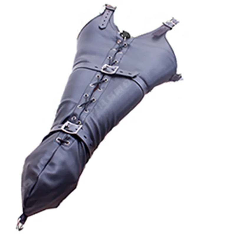 BDSM Strait Jacket / Armbinder,Leather Deluxe Arm Binder Restraint,Behind Back Bondage Gloves,Sex Toys For Couples - Image 2