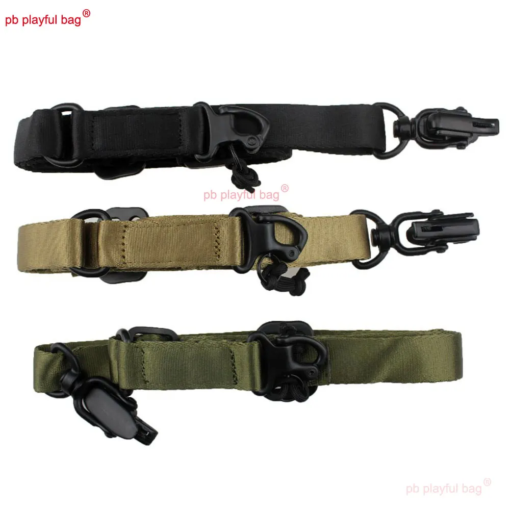 Sport all'aria aperta MS2 Multitasking Rope CS Tactical Hanging Rope Toy Parts regolabile Double Point Rope Safety Gun Strap QG594