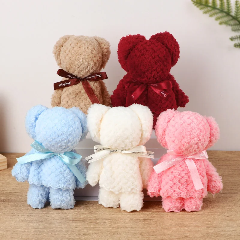 

1-20Pcs Coralsilk Bear Towel Gift for Wedding Valentine's Day Baby Shower Kids Birthday Party Favors Christmas Easter Decoration