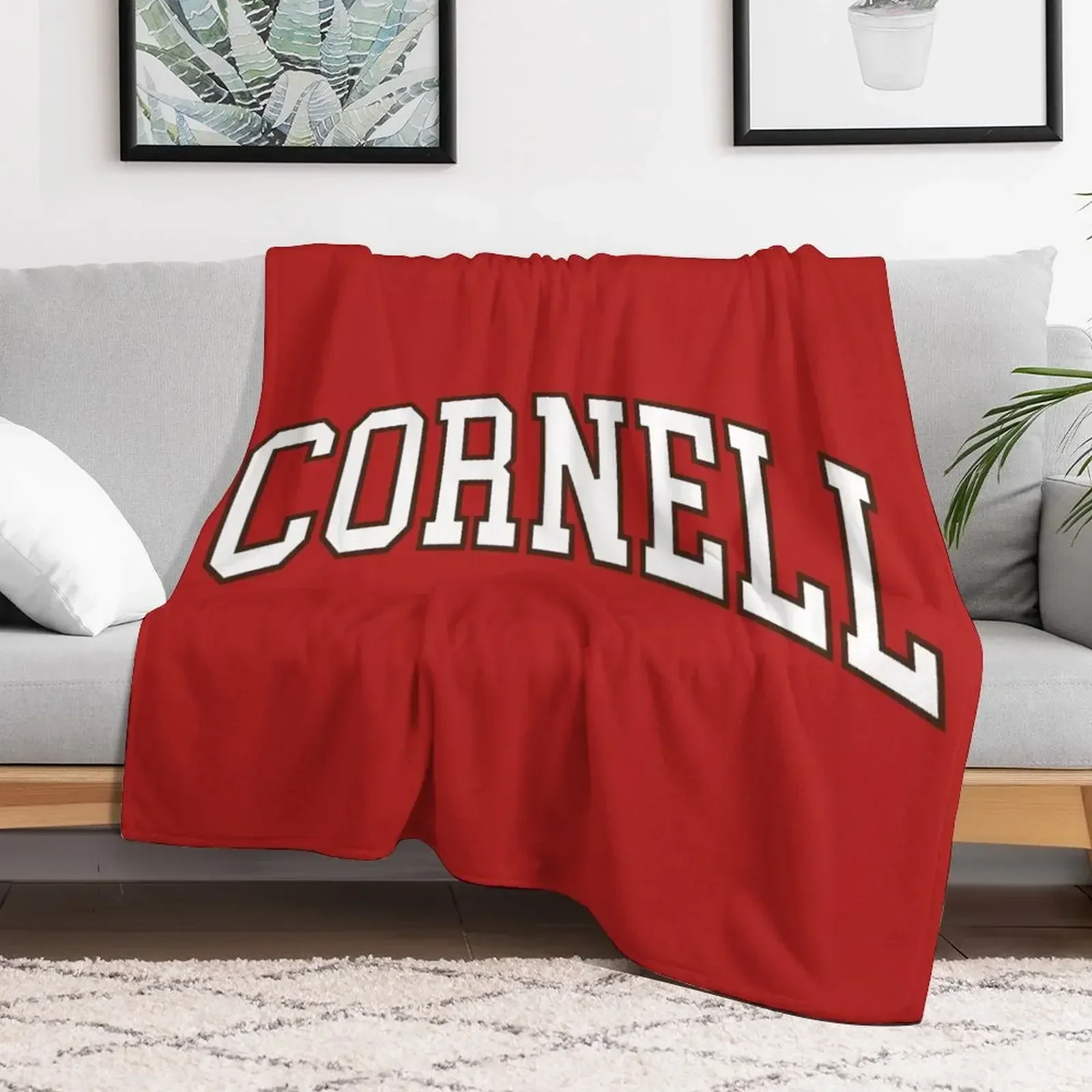 cornell - college font curved Throw Blanket Plush For Sofa Thin Quilt Luxury St Blankets