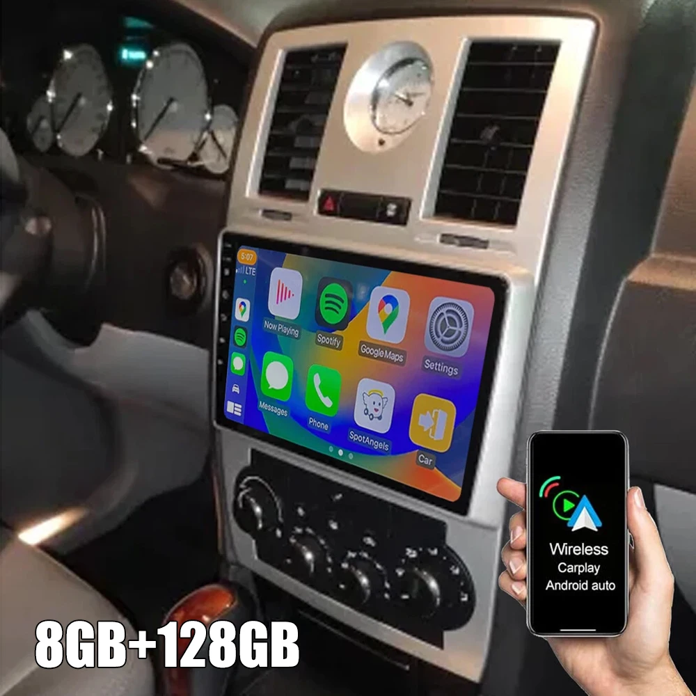 Android 15 Car Radio For Chrysler 300/300C 2004-2011 Multimedia Video Player Autoradio 2Din GPS Navigation Stereo Wifi+4G RDS