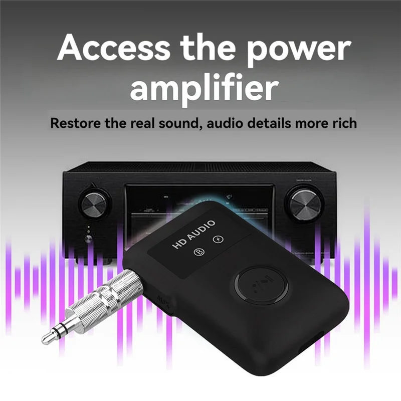 PHILE-BT5.3 Bluetooth-Compatible Wireless Audio Receiver Adapter With 3.5Mm AUX Jack Stereo Music Wireless Adapter