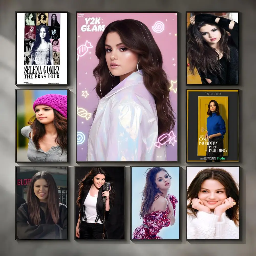 Pop Singer Selena Gomez Poster Modern Interior Wall Decor & Trendy Home Highlights